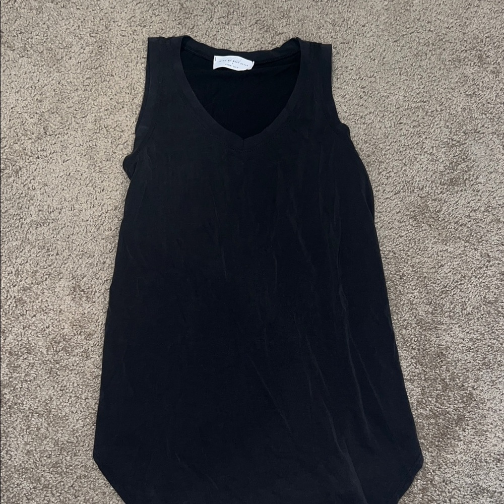LIVING MY BEST STYLE X Pink Lily Classic Black Tank Top